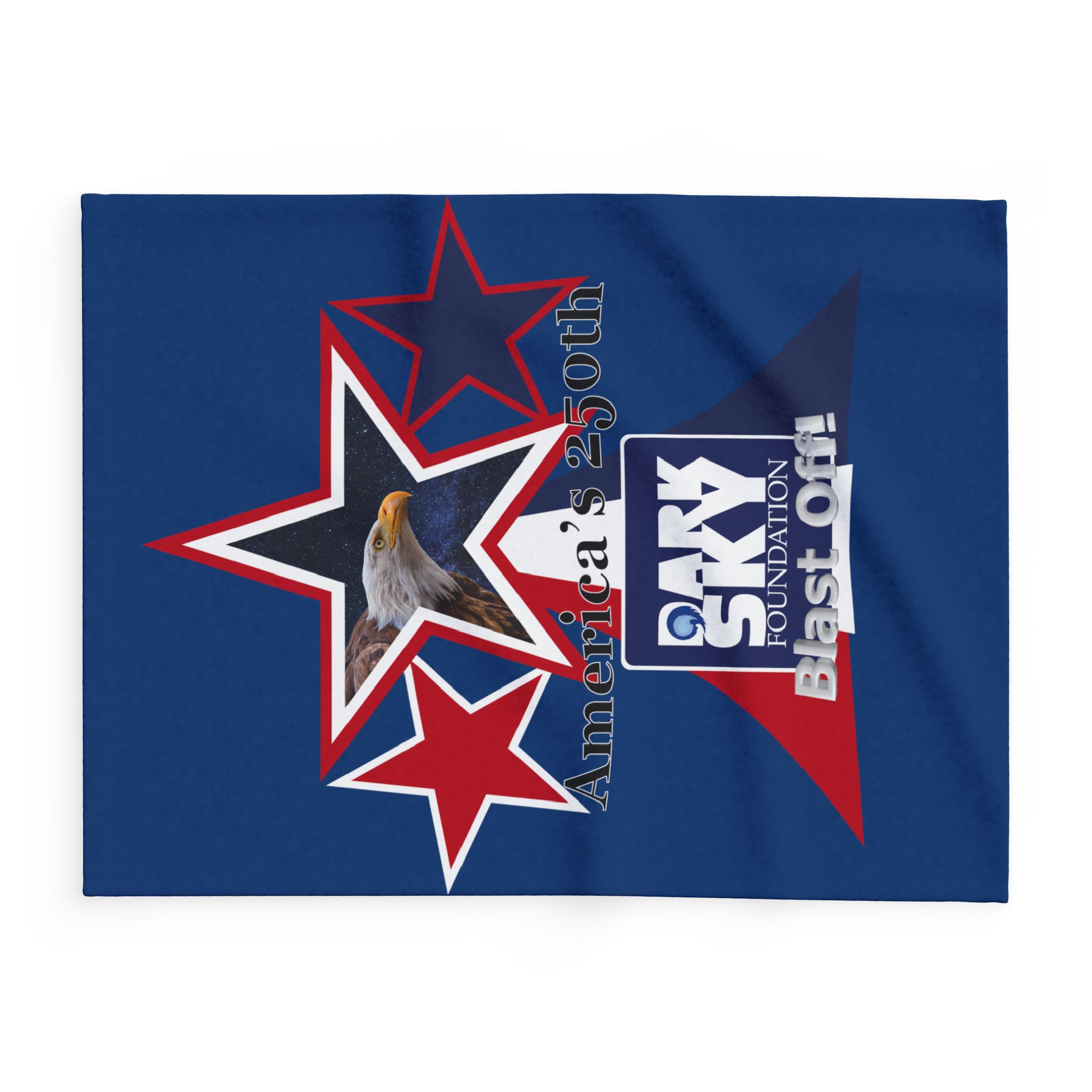 "America's 250th" Dark Sky Foundation Blast Off 2026 4th of July Throw - Image 2