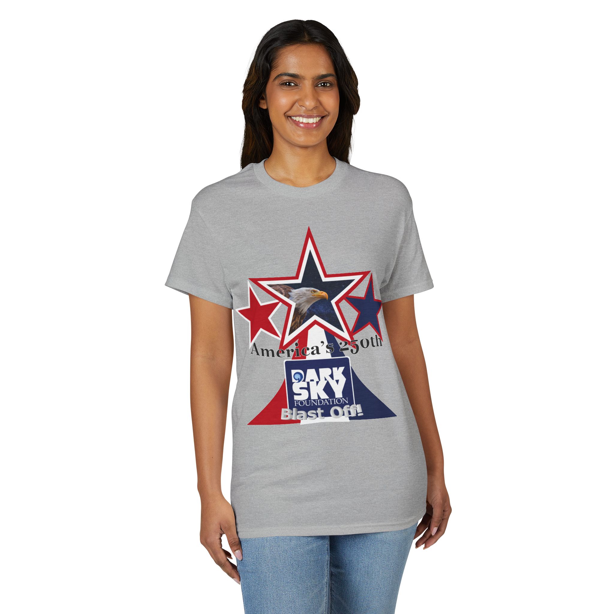 "America's 250th Celebration" Dark Sky 2026 Blast Off Tee - Image 4
